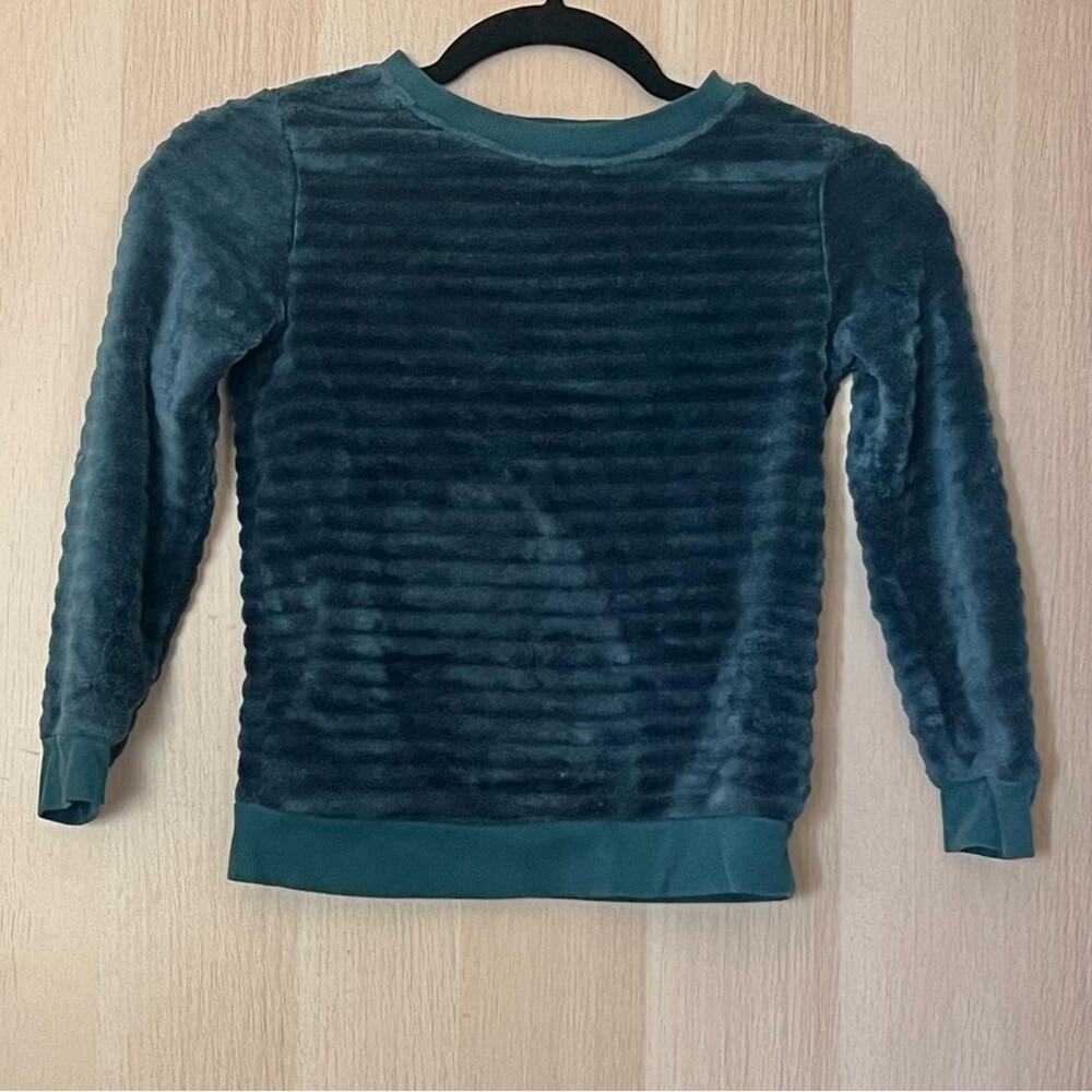 Cat & Jack Faux Fur Emerald Green Sweater
